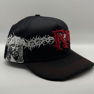 (Sold) Rude Awakenings “The Revival” Crown of Thorns Snapback Cap/Hat– Red